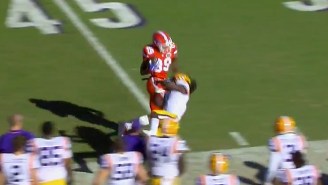 A Florida Receiver Fought Off An LSU Defender En Route To A 98-Yard Touchdown Reception