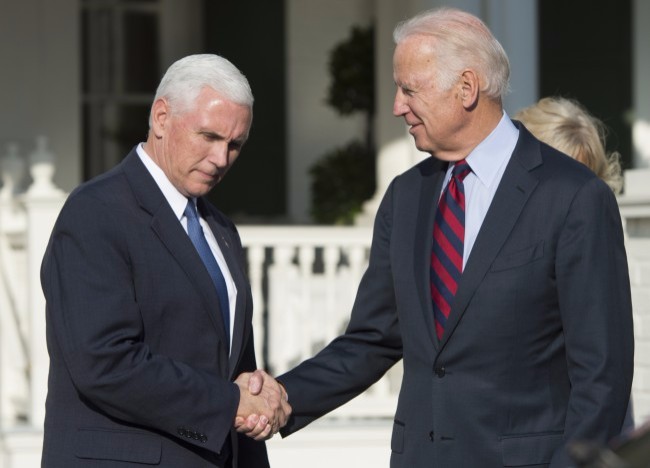 VP Joe Biden Meets With VP-Elect Mike Pence