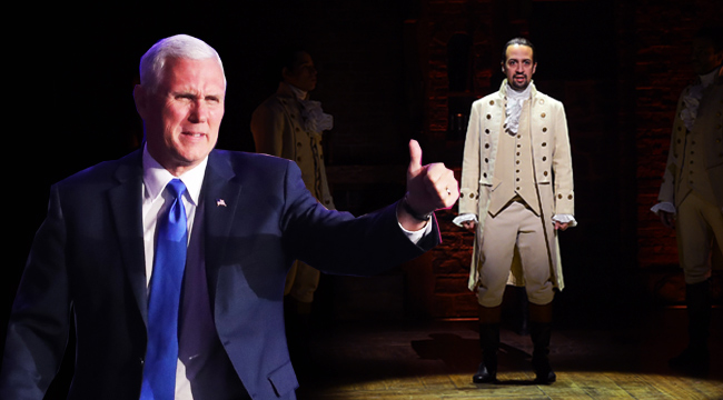 Mike pence outlet at hamilton play