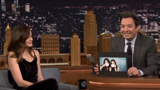 Jimmy Fallon Confronts ‘Gilmore Girls’ Star Alexis Bledel About Her Hilarious Inability To Hold Things