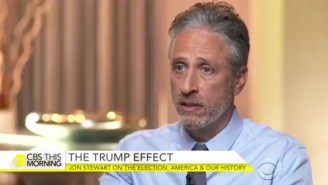 Jon Stewart Wants Donald Trump To Explain What Actually Makes America Great