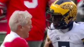 Jabrill Peppers Shoved An Ohio State Fan On The Field After Michigan Lost