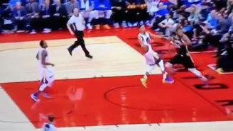Steph Curry Somehow Actually Made This Acrobatic One-Handed Circus Layup