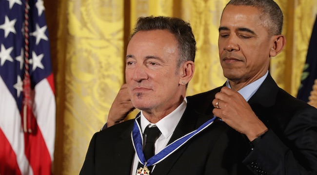 Obama Honors Bruce Springsteen Presidential Medal Of Freedom Ceremony