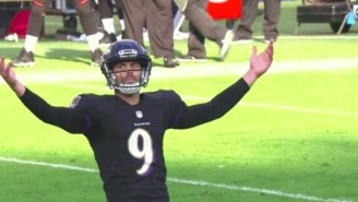 Justin Tucker Is Doing The Kicker Version Of Balling Out Against The Bengals