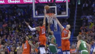 Andre Roberson Swatted Avery Bradley’s Layup Attempt Into The Middle Of Next Week