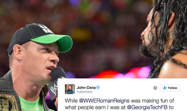 john cena roman reigns twitter