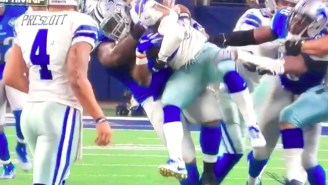 Ezekiel Elliott Accused A Lions Lineman Of Playing ‘Dirty’ Because He’s Still ‘Salty’ From College