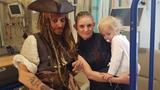 Johnny Depp Made His Annual Visit To A London Children’s Hospital Dressed As Jack Sparrow