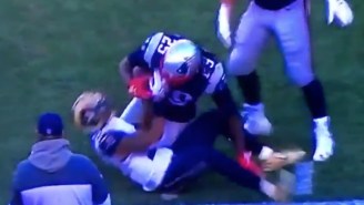LeGarrette Blount Got Viciously Pulled Down By His Facemask And The Refs Somehow Missed It