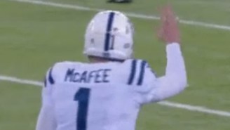Pat McAfee Busted Out An Unnecessarily Long Celebration After An Outstanding Punt