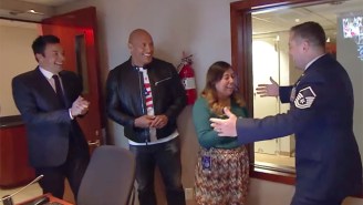 The Rock Makes A ‘Tonight Show’ Staffer’s Christmas Bright With A Special Military Homecoming