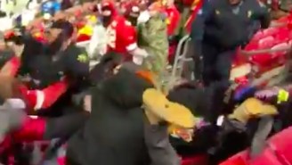 A Nasty Brawl Had Chiefs And Raiders Fans Cascading Down The Stadium Seats