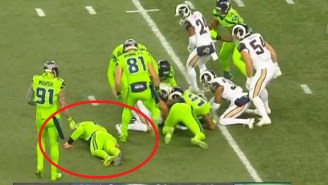 Seattle’s Punter Got Destroyed At The End Of A Completely Unnecessary Fake Punt