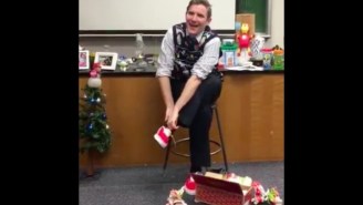 This Teacher’s Reaction To Some Fresh Sneaks Is A Little Slice Of Holiday Joy