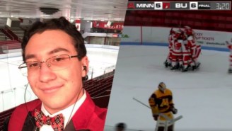 A College Hockey Announcer Completely Lost His Mind On An Overtime Goal Call