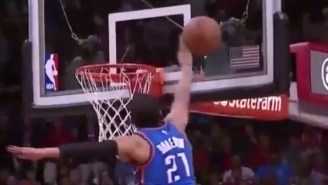Andre Roberson Wagged His Finger At Patrick Beverley After This Massive Chase-Down Block