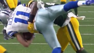 Cowboys’ Cole Beasley Got Obliterated On This Beautiful Open Field Tackle
