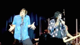 Jim Carrey Joining Alice Cooper Onstage With Full Face Makeup Doesn’t Need To Make Sense