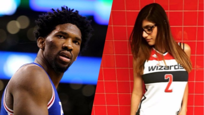 Khalifa Sex Basketball - Joel Embiid Didn't Hold Back In Response To Mia Khalifa's Trolling