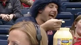 This Mayo-Loving Fan Downed A Spoonful Of It Straight From A Gigantic Tub