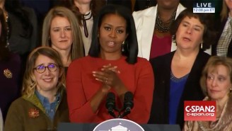Michelle Obama Chokes Up During Her Final Speech As First Lady