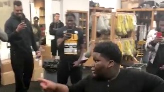 The Steelers Invited A Special Guest Into Their Locker Room To ‘Juju On That Beat’