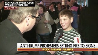 Fox News Found A Child Trump Protester With A Message: ‘Screw Our President’
