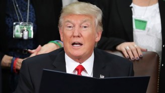 Trump Held Up A Sheet Of Paper, And The Internet Hilariously Took The Ball From There