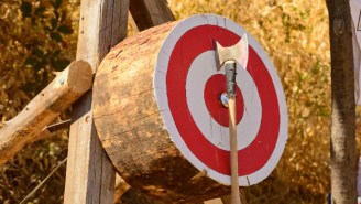 An Axe-Throwing Venue That Sells Booze Is Definitely A Great Idea