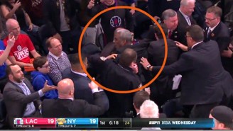 Charles Oakley Appeared To Shove A Security Guard At A Knicks Game And Was Arrested