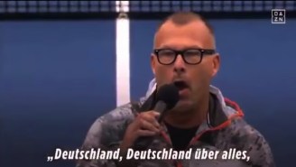 A U.S. Singer Performed The Nazi Version Of The German Anthem Before A Match, And People Were Pissed