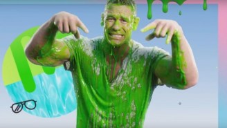 John Cena Raps And Then Gets Slimed To Promote The Kids’ Choice Awards