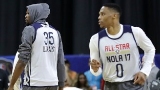 The NBA World Reacted To Kevin Durant And Russell Westbrook’s All-Star Alley-Oop