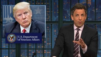 Seth Meyers Takes Trump To Task Over His Crummy Treatment Of Veterans