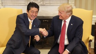 Trump’s Meeting With Japanese PM Shinzo Abe Resulted In An Awkward Handshake, Among Other Things