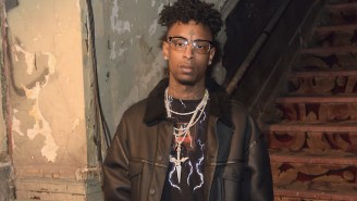 21 Savage Was At The Warriors Victory Game Screaming With Joy (And He’s A Kevin Durant Superfan)