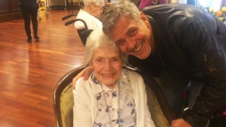 George Clooney Surprised This Super Fan With Flowers For Her 87th Birthday