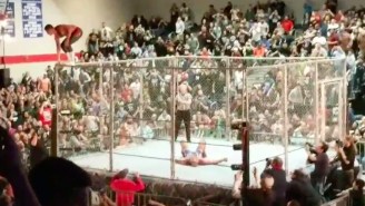 Kurt Angle’s Final Independent Match Featured A Cody Rhodes Moonsault Off A Cage