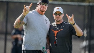 The Undertaker Gave The Texas Longhorns A Pep Talk From The Dark Side
