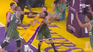 Nick Young Ignited A Scrap Between The Lakers And Bucks After A Hard Foul