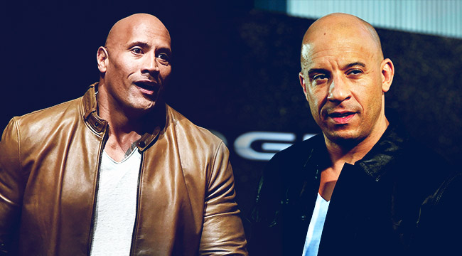 The Rock and Vin Diesel Feud Might Be Ruining The 'F8' Press Tour