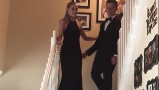 People Can’t Stop Making Jokes About This Couple’s Failed Prom Entrance
