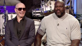 Watch Shaq Get A Little Help From Pitbull To Outclass Jimmy Fallon In A Lip Sync Battle