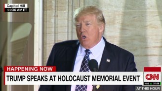 Trump Pledges To ‘Confront Anti-Semitism’ Following Plenty Of White House Slip Ups On Holocaust History