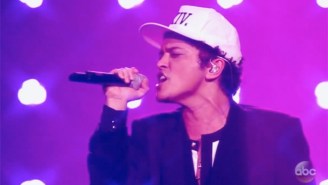 Bruno Mars Closed Out The BBMAs With A Sultry, Bedroom-Eyes Slow Jam ‘Versace On The Floor’