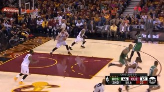 JR Smith And Kevin Love Ran A Flea Flicker To Get LeBron James A Layup