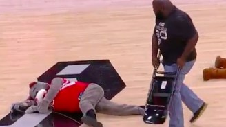 Mark Henry Obliterated A Fake Houston Rockets Mascot With A Chair