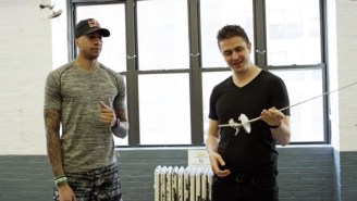 Watch Illusionist Adam Trent Pull Off Some Magic With An Olympic Fencer