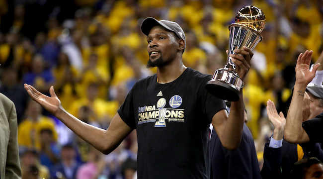 Kevin Durant Gave An Emotional Interview After Winning NBA Finals MVP